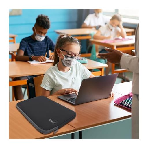 Notebook tok, 13,3", antibakteriális, RAPESCO, fekete