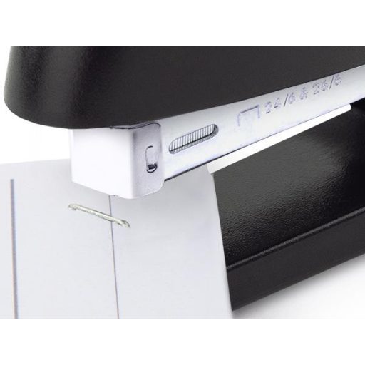 Tűzőgép, 24/6, 26/6, 20 lap, RAPESCO "Eco GRS Recycled Half-Strip", fekete