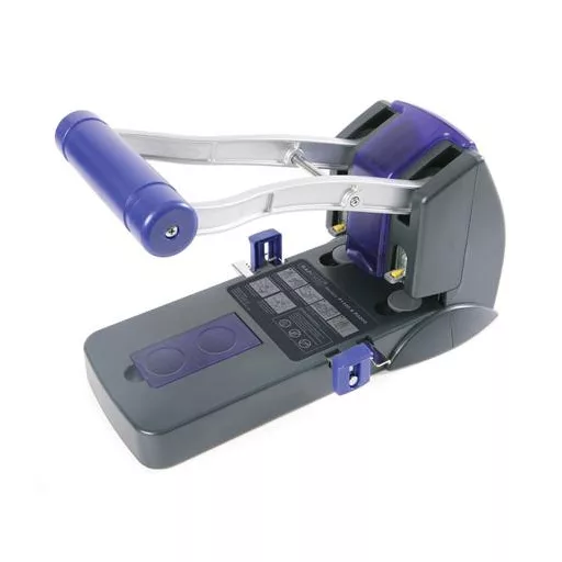 Lyukasztó, nagyteljesítményű, kétlyukú, 150 lap, könnyített lyukasztás, RAPESCO "ECO P2200", szürke