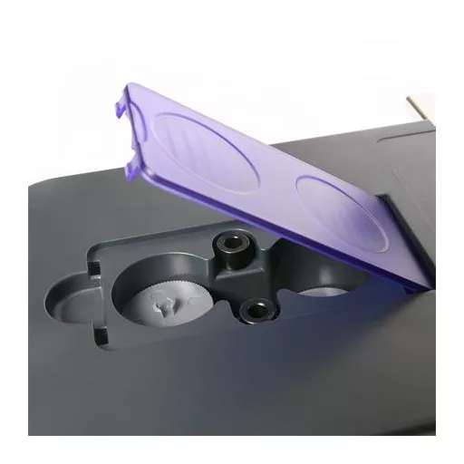 Lyukasztó, nagyteljesítményű, kétlyukú, 150 lap, könnyített lyukasztás, RAPESCO "ECO P2200", szürke