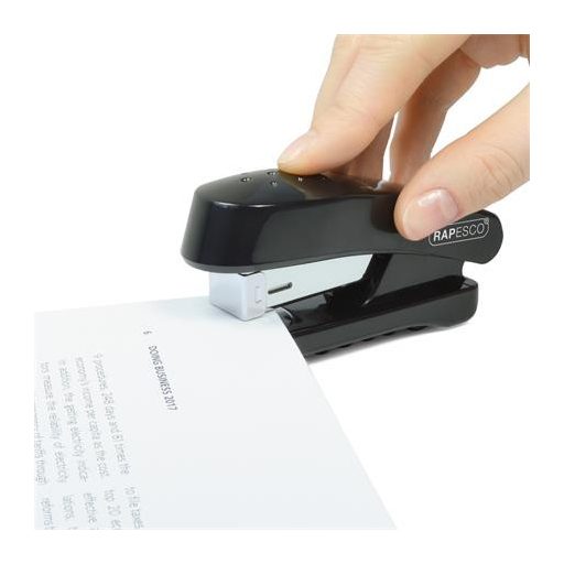 Tűzőgép, 24/6, 26/6, 20 lap, RAPESCO "Snapper Half-Strip", fekete