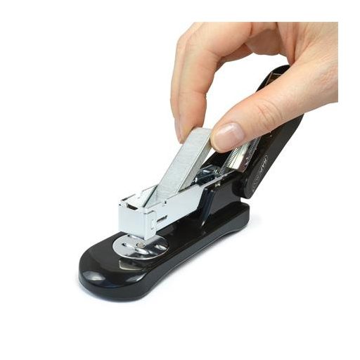 Tűzőgép, 24/6, 26/6, 20 lap, RAPESCO "Snapper Half-Strip", fekete