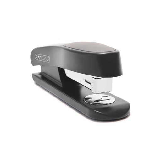 Tűzőgép, 24/6, 26/6, 20 lap, RAPESCO "Sting Ray Half-Strip", fekete