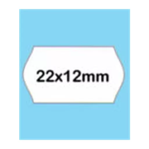 Árazószalag, visszaszedhető, 22x12 mm, BLITZ, fehér