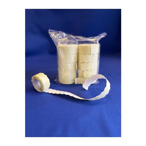 Árazószalag, 22x12 mm, „A”, fehér