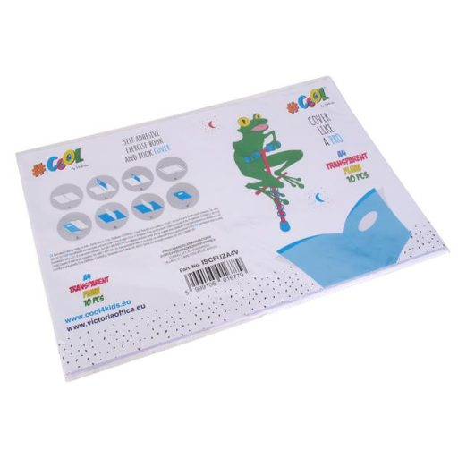 Öntapadó füzet- és könyvborító, A4, COOL BY VICTORIA, víztiszta