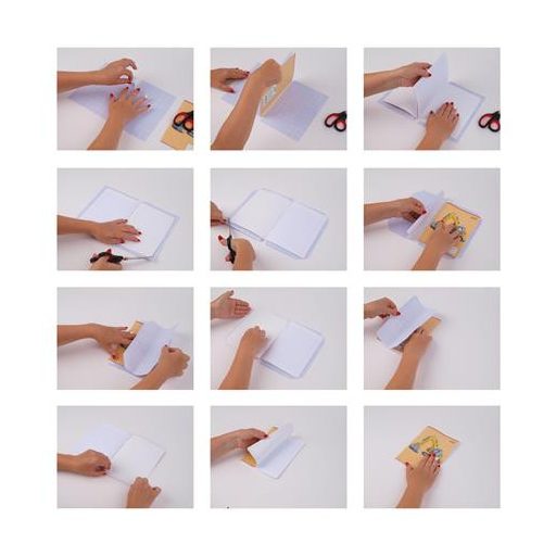 Öntapadó füzet- és könyvborító, A4, COOL BY VICTORIA, víztiszta