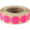Etikett, 20 mm kör, 1000 etikett/tekercs, rózsaszín