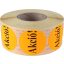 Etikett, 38 mm kör, "AKCIÓ" felirattal, 1000 etikett/tekercs, narancs