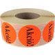 Etikett, 38 mm kör, "AKCIÓ" felirattal, 1000 etikett/tekercs, piros