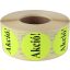 Etikett, 38 mm kör, "AKCIÓ" felirattal, 1000 etikett/tekercs, citromsárga
