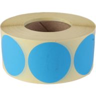 Etikett, 38 mm kör, 1000 etikett/tekercs, ciánkék