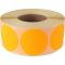 Etikett, 38 mm kör, 1000 etikett/tekercs, narancs