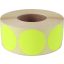 Etikett, 38 mm kör, 1000 etikett/tekercs, citromsárga