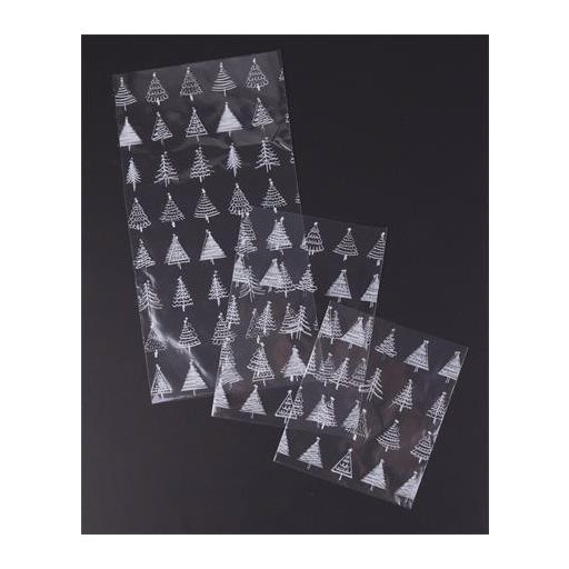 Celofán tasak, BOPP, 300x450 mm, karácsonyi mintás