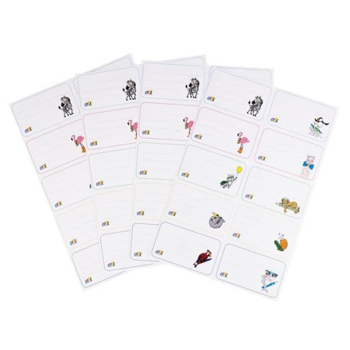 Füzetcímke, 40 db, COOL BY VICTORIA