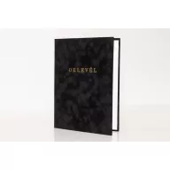 Oklevéltartó, A4, exkluzív, plüss, aranyozva, fekete