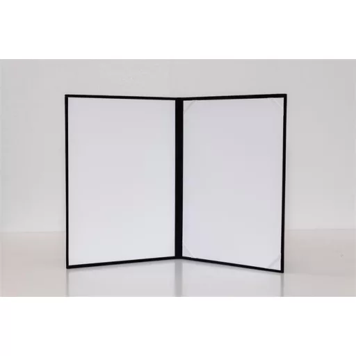 Oklevéltartó, A4, exkluzív, plüss, aranyozva, fekete