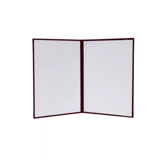 Oklevéltartó, A4, exkluzív, plüss, aranyozva, bordó