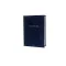 Oklevéltartó, A4, exkluzív, plüss, aranyozva, kék