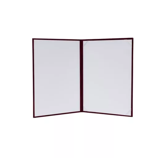 Oklevéltartó, A4, exkluzív, plüss, bordó