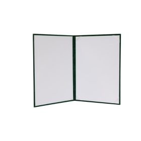 Oklevéltartó, A4, exkluzív, plüss, zöld