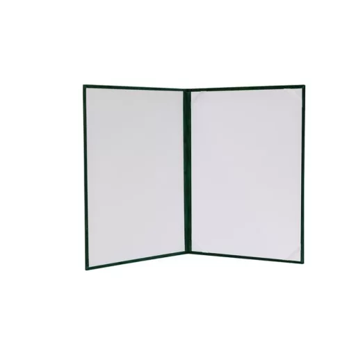 Oklevéltartó, A4, exkluzív, plüss, zöld