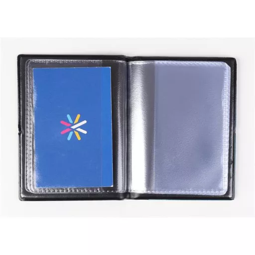 Igazolványtartó, álló, 16 betét lappal, PVC, "Okmányok", női