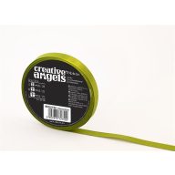 Szatén szalag, 12 mm x 32 m, zöld