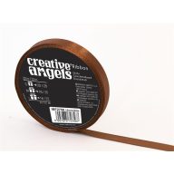 Szatén szalag, 12 mm x 32 m, bronz