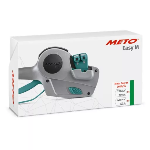 Árazógép, kétsoros, 10+10 számjegy, METO "Easy M 2026/16"