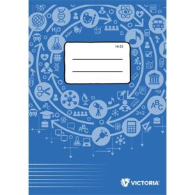  Füzet, tűzött, A5, vonalas, 32 lap, 1. osztály, VICTORIA PAPER Circle "14-32"