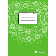   Füzet, tűzött, A4, sima, 32 lap, VICTORIA PAPER Circle "80-32"