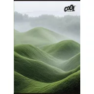   Füzet, tűzött, A4, sima, 80 lap, COOL BY VICTORIA "Green Calm"