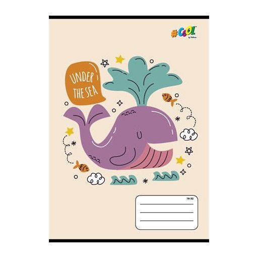 Füzet, tűzött, A5, vonalas, 32 lap, 2. osztály, COOL BY VICTORIA, "Holiday vibes", "16-32"