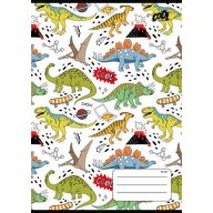   Füzet, tűzött, A5, vonalas, 32 lap, 1. osztály, COOL BY VICTORIA "Dinosaurus world", "14-32"