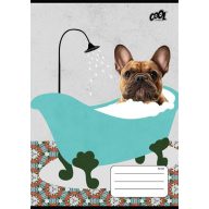   Füzet, tűzött, A5, vonalas, 32 lap, 2. osztály, COOL BY VICTORIA "Bath", "16-32"