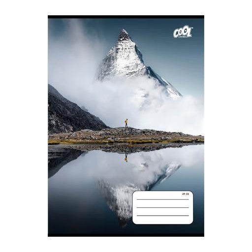 Füzet, tűzött, A5, vonalas, 32 lap, 4-8. osztály, COOL BY VICTORIA "Adventure", "21-32"