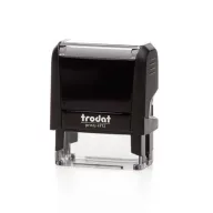   Bélyegző, TRODAT "Printy 4912", fekete ház, fekete párnával