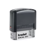   Bélyegző, TRODAT "Ideal 4912", fekete ház, fekete párnával