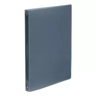   Gyűrűs könyv, 4 gyűrű, 25 mm, A4, PP, VIQUEL "Propyglass", füstszínű