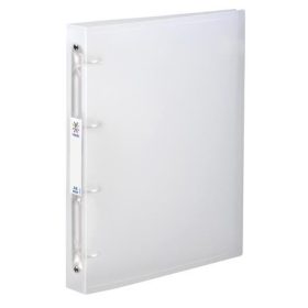   Gyűrűs könyv, 4 gyűrű, 40 mm, A4, maxi, PP, cserélhető címke, VIQUEL "Propyglass", víztiszta