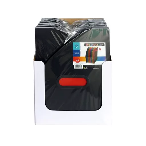 Iratpapucs, PP, 12 részes, VIQUEL, "Rainbow Class", fekete
