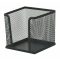 Kockatömbtartó, fémhálós, VICTORIA OFFICE, fekete