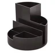   Írószertartó, újrahasznosított, MAUL "Roundbox", fekete