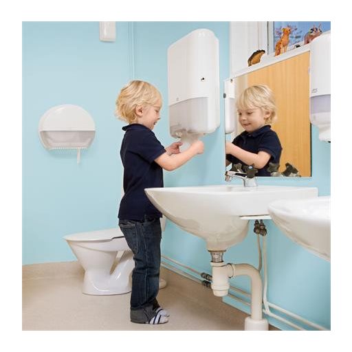 Toalettpapír adagoló, T1 rendszer, Elevation, TORK "Jumbo", fehér