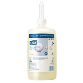   Folyékony szappan, 1 l, S1 rendszer, TORK "Kézmosására", átlátszó