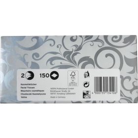   Kozmetikai kendő, 2 rétegű, 150 lapos, "Satino by Wepa"