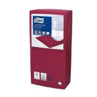   Koktélszalvéta, 1/4 hajtogatott, 2 rétegű, 23,8x24 cm, Advanced, TORK "Cocktail", bordó