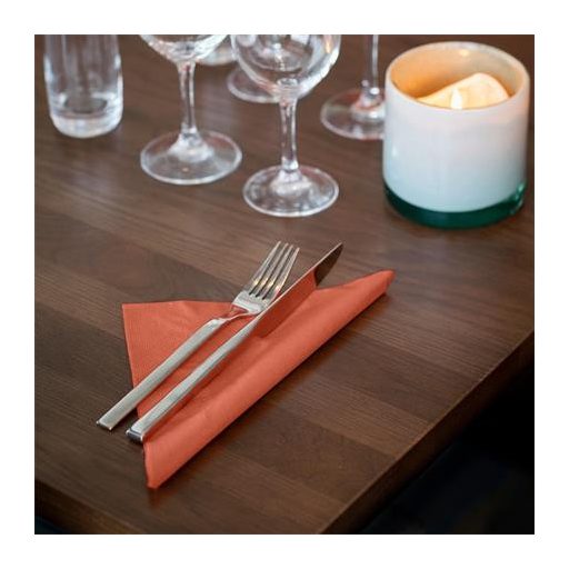 Szalvéta, 1/4 hajtogatott, 2 rétegű, 33x33 cm, Advanced, TORK "Lunch", terrakotta